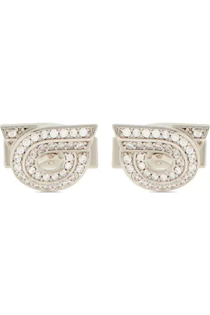 Salvatore Ferragamo Krystalbesatte Gancini manchetknapper