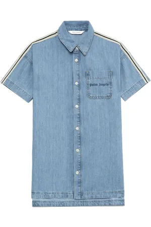 Palm Angels Kjole i denim med stribedetalje