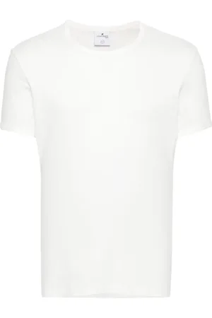 Courrèges T-shirt med logoapplikation