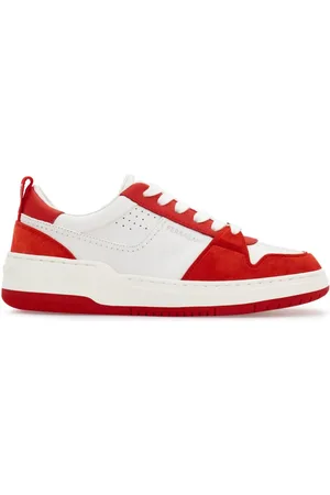 Salvatore Ferragamo Sneakers i læder med paneler
