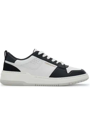 Salvatore Ferragamo Sneakers i læder med paneler