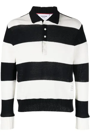 Thom Browne Strikket polo med striber