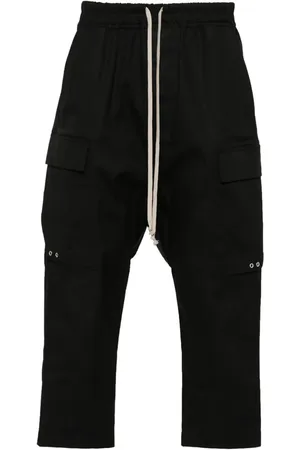 Rick Owens Cropped bukser med sænket skridt