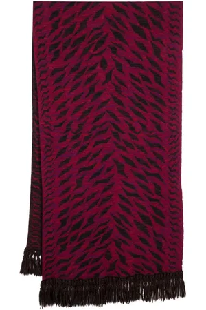 Saint Laurent Jacquard-strikket tørklæde fra 80