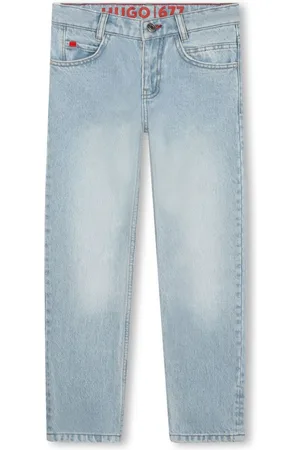 HUGO BOSS Jeans med lige ben og logomærke