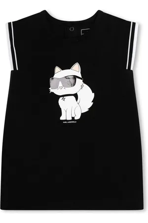 Karl Lagerfeld Ikonisk kjole med Choupette-tryk