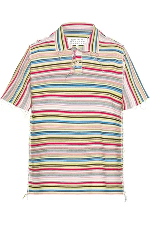 Maison Margiela Strikket polo med striber