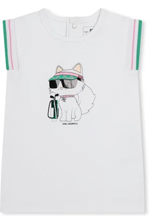 Karl Lagerfeld Ikonisk kjole med Choupette-tryk