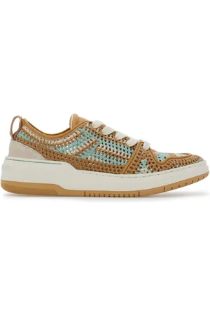 Salvatore Ferragamo Sneakers med paneler og macramé-detalje