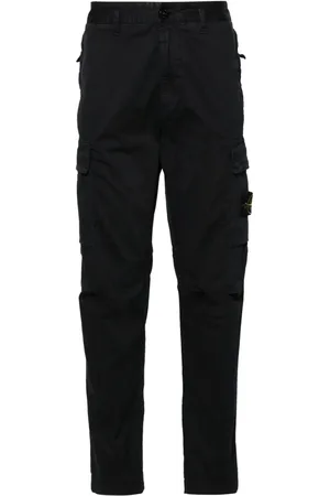 Stone Island Bukser med kompasmærke og lige ben