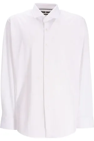 HUGO BOSS Skjorte med knapper og wingtip-krave