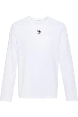 Marine Serre Langærmet T-shirt med halvmåne