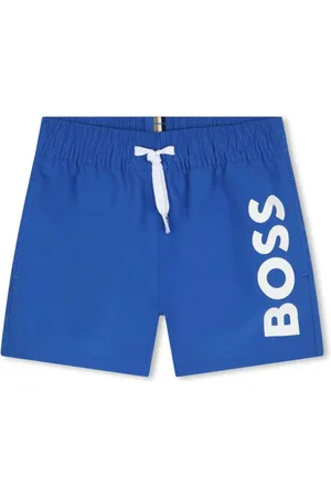 HUGO BOSS Badeshorts med løbesnor og logotryk