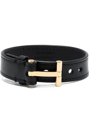 Tom Ford Læderarmbånd med T-hængsel