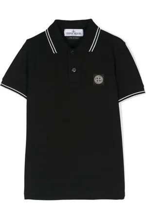 Stone Island Polo med kompasmotiv