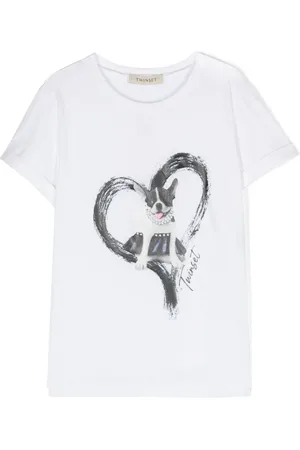 Twin-Set T-shirt med grafisk tryk