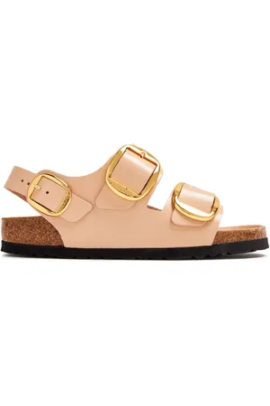 Birkenstock Lædersandaler med spænde i siden