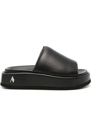 The Attico Mia sandaler i læder med plateausål