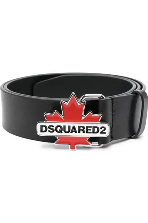Dsquared2 Læderbælte med logoplade