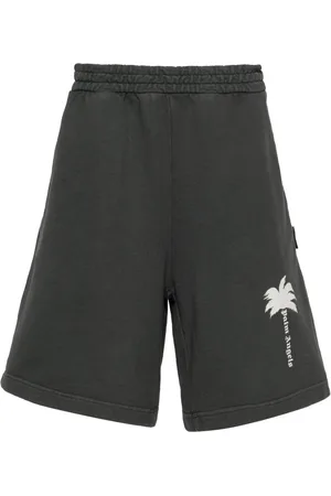 Palm Angels Træningsshorts med palmetryk