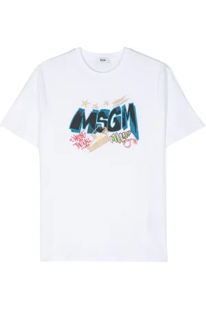 Msgm T-shirt med logotryk