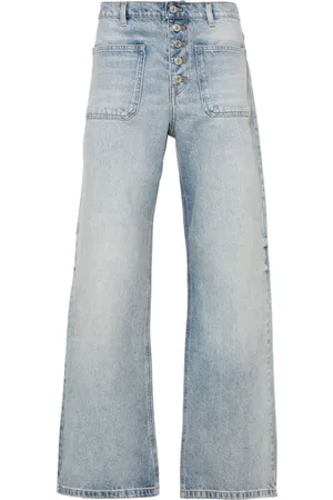 Courrèges Jeans med lige ben og broderet logo