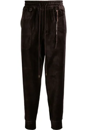 MASTERMIND Joggingbukser i velour med smalle ben