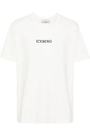 Iceberg Strækbar T-shirt med logotryk