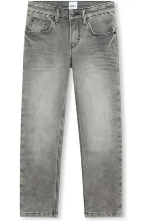 HUGO BOSS Logoprægede jeans med lige ben