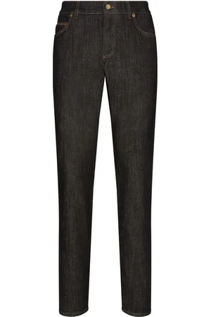 Dolce & Gabbana Jeans med lige ben og dekorative syninger