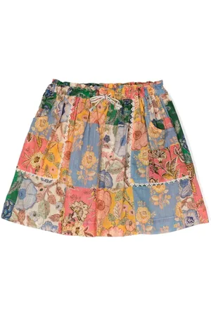 ZIMMERMANN Junie patchwork-nederdel