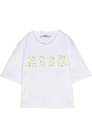 Msgm T-shirt med logoapplikation