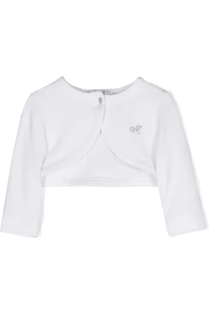 MONNALISA Cropped cardigan med krystaludsmykning