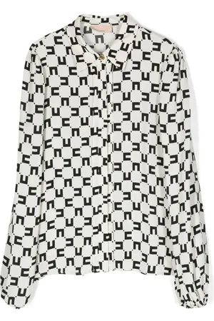 Elisabetta Franchi Skjorte med monogramtryk