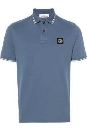 Stone Island Polo med kompasmotiv