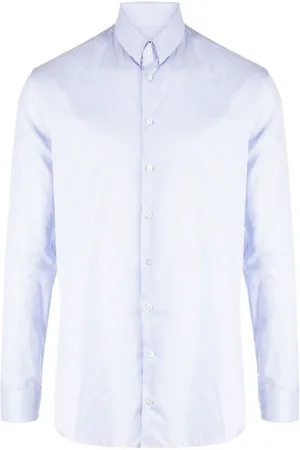 Giorgio Armani Stribet skjorte i poplin