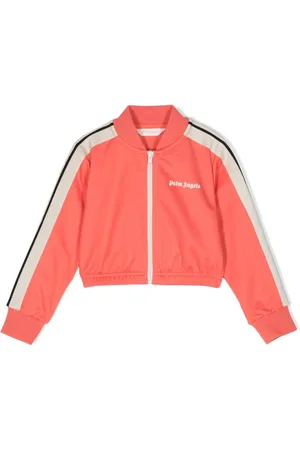 Palm Angels Cropped bomberjakke med logotryk