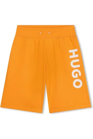HUGO BOSS Shorts med elastik i taljen og logotryk