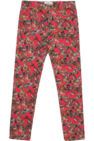 Vivienne Westwood Bukser i twill med orb-logotryk