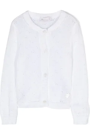 MONNALISA Pointelle-strikket cardigan