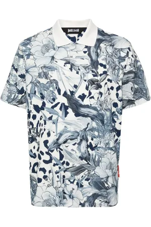Roberto Cavalli Polo med blomstertryk