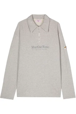 MARTINE ROSE Polo med broderet logo