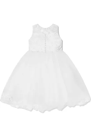 Sarah Louise ærmeløs kjole med broderet design