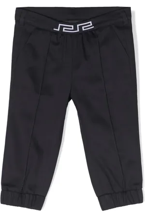 VERSACE Bukser i twill med Greca-detalje