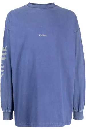 We11 Done T-shirt med lange ærmer og logotryk