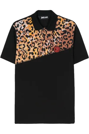 Roberto Cavalli Polo med leopardtryk
