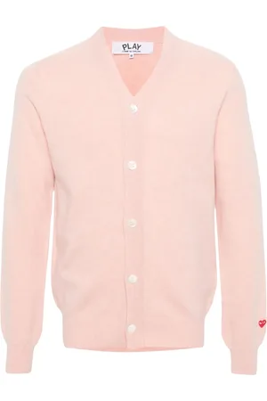 Comme des Garçons Uldcardigan med logoapplikation