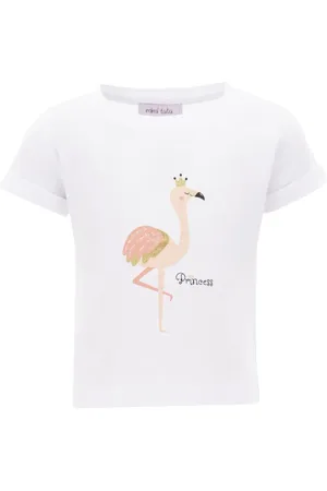 Mimi Tutu T-shirt med flamingotryk