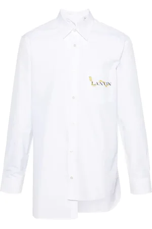 Lanvin Asymmetrisk skjorte med logotryk
