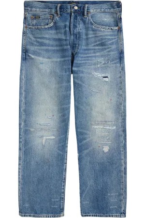 Ralph Lauren Jeans med lige ben og slitageeffekt